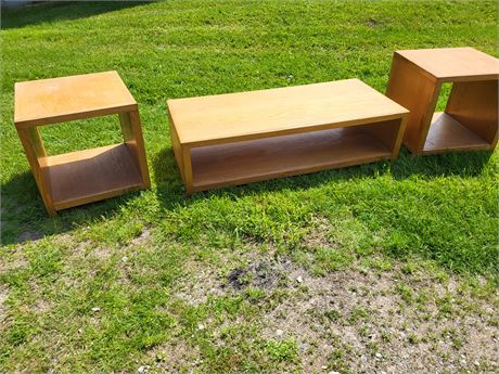 Modern Wooden Living Room Table Set