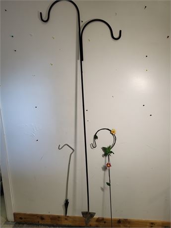 Trio of Garden Hooks