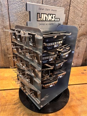 LINKS... Stons Italian Charm Bracelet & Charm Retail Display