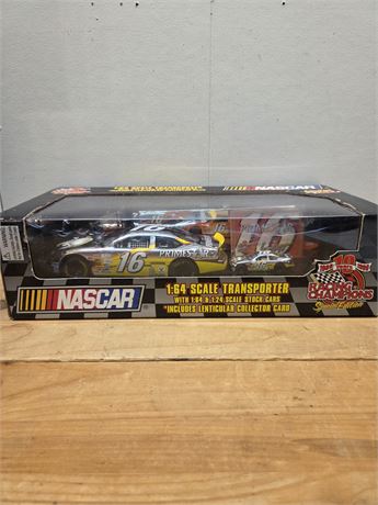 NASCAR Racing Champions 10th Ann. 1:64 Transporter & 1:24 Combo Set
