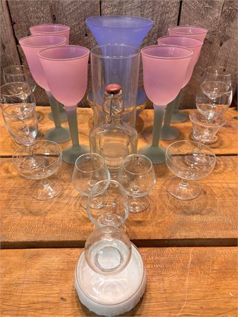 Vintage Assorted Glassware Collection