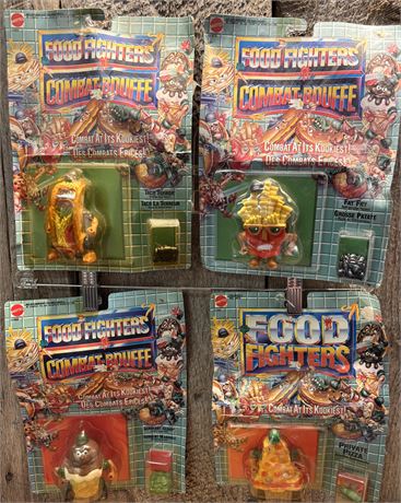 Vintage 1988/1989 Mattel Food Fighters Action Figures