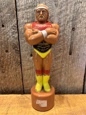 Vintage 1986 Hulk Hogan Hulkamania Bubble Bath Bottle Titan Sports