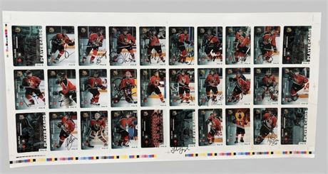 1999-2000 Halifax Mooseheads Sobeys Uncut Player Card Sheet