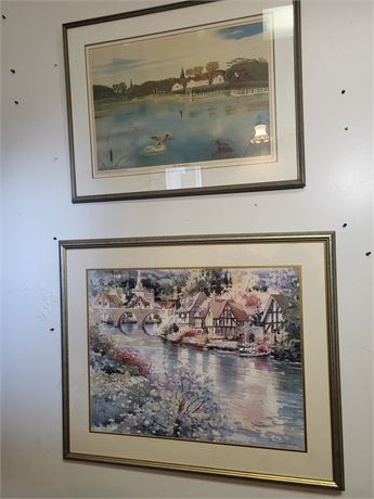 Framed Scenic Watercolors