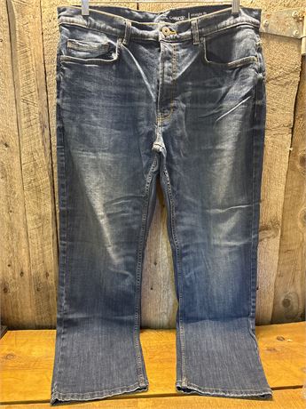 George Men's Straight Fit Stretch Denim Jeans - Size 38x30