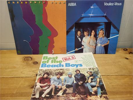 Assorted Rock and Folk Vinyl Records