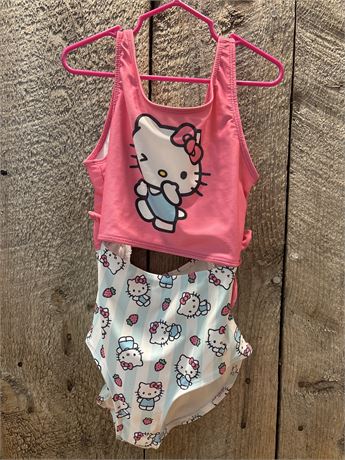 Hello Kitty girls size 10 bathing suit