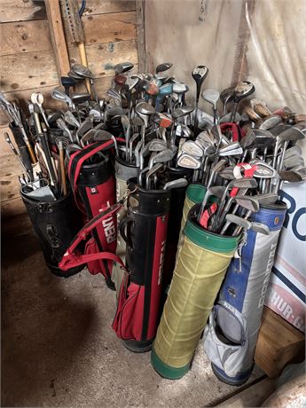 Vintage Golf Clubs & Retro Bags – Assorted Brands (TNT, Northwestern, Wilson)