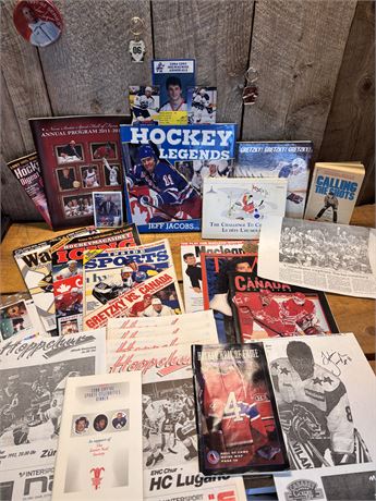 Vintage Hockey Memorabilia Collection