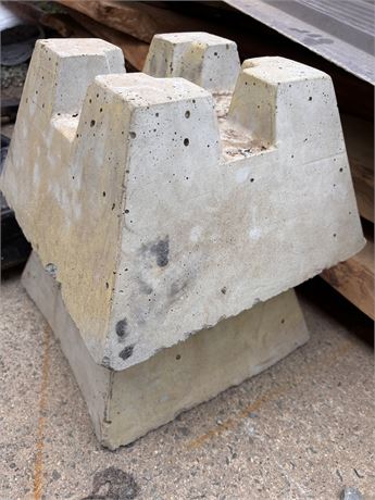 (2) Concrete Deck Pier Blocks 4x4