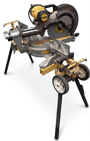 DeWalt 12" Double Bevel Sliding Compound Miter Saw with Rolling Stand