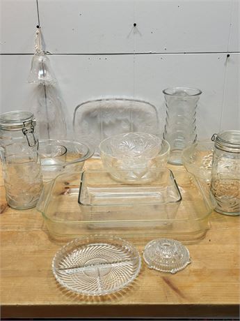 Clear Glassware and Baking Dish Collection