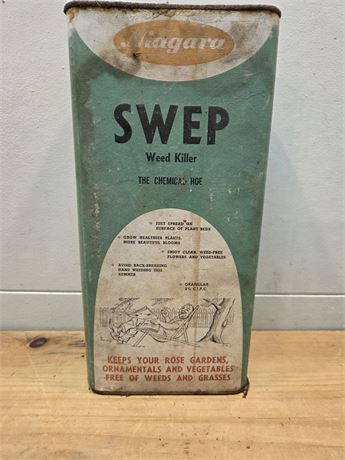 Vintage Niagara SWEP Weed Killer Tin Can