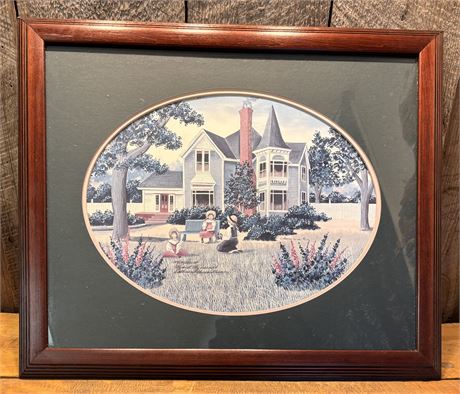 Catherine Karnes Munn Limited Edition AP Lithograph – "Me & My Friends"