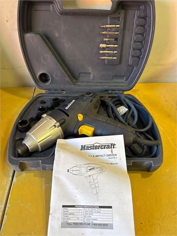 Mastercraft 3.5A Corded Impact Driver Kit