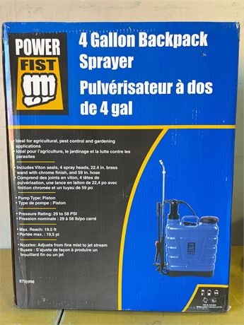Power Fist 4 Gallon (15L) Backpack Sprayer
