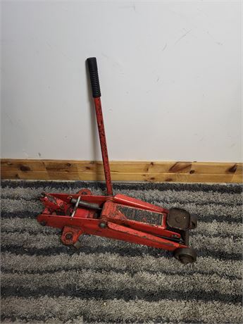 Red Hydraulic Trolley Floor Jack