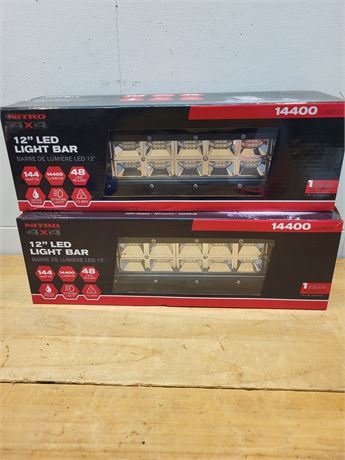 Nitro 4x4 12" LED Light Bars (Pair)