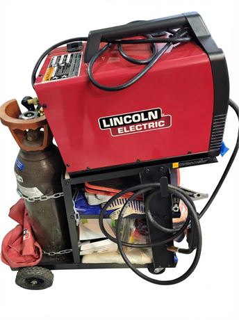 Lincoln Electric Welding Setup with Accessories