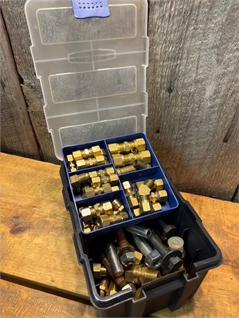 Organizer Box with Brass Fittings and Hardware