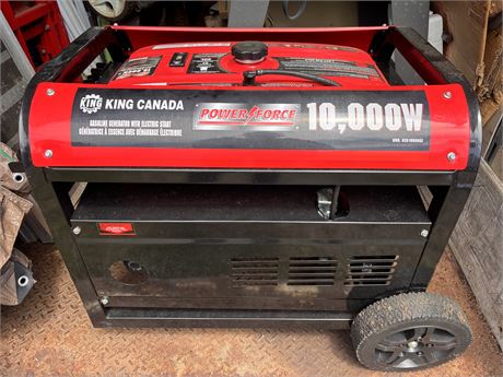 King Canada PowerForce 10,000W Gasoline Generator with Electric Start