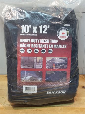 ​Erickson Heavy-Duty Mesh Tarp – 10' x 12'