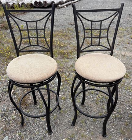 Pair of Swivel Bar / Counter Stools