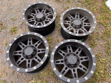 Set of (4) Pro Comp 17" Matte Black Wheels / Rims