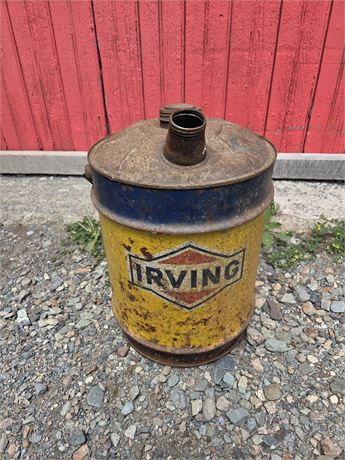 Vintage Irving Oil Gas Can