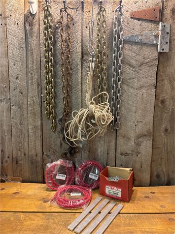 Hardware & Rigging Supplies: Chains, Block & Tackle, V-Belts