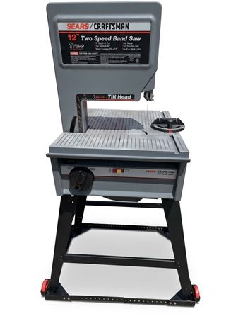 ​Sears Craftsman 12" Two Speed Band Saw with Mobile Base