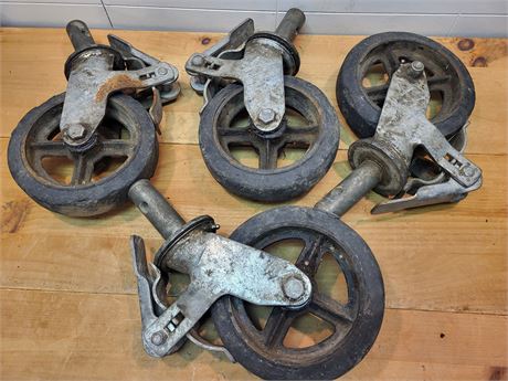 Set of Heavy-Duty Scaffold Casters