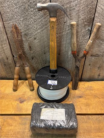 - Claw Hammer, Shears, Paracord Spool & Scrub Sponges
