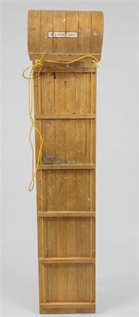 Vintage Mastercraft 6-Foot Wooden Toboggan Sled